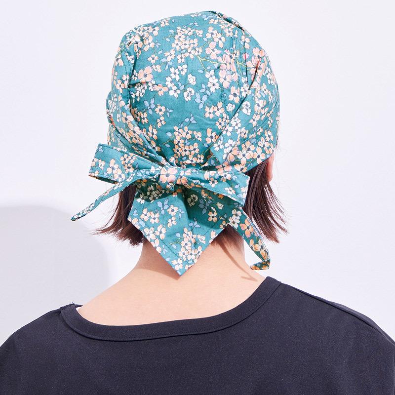 コットン リネン 麻 夏 綿 春 大人 ドゥーラグ バンダナキャップ バンダナ帽子 三角巾 おしゃれ 室内帽子 大人用 春夏 外出 2 レディース メンズ