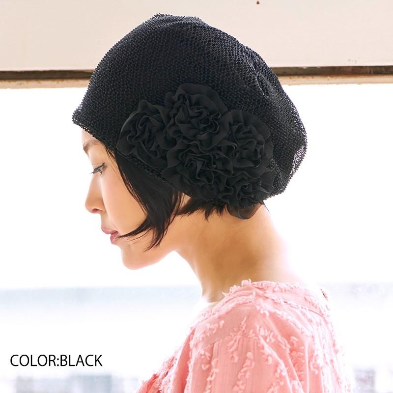 帽子 ニット帽 サマーニットキャップ レディース 夏用 春 夏 おしゃれ 薄手 婦人 ミセス おばあちゃん 花 外出 室内帽子 メッシュ フラワー ベレーワッチ Be Mfl ゆるい帽子 ヘアバンド Casualbox 通販 Yahoo ショッピング