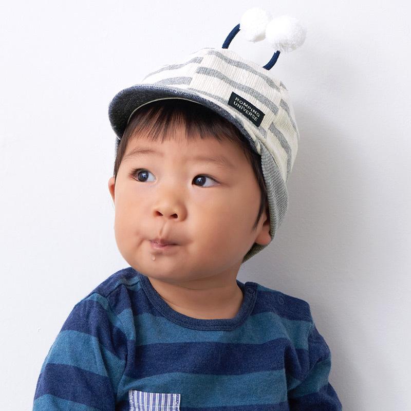 帽子 赤ちゃん 男の子 女の子 秋 冬 秋冬 秋用 冬用 秋冬帽子 赤ちゃん あかちゃん 帽子 ベビー しょっかく ボーダー キャップ By Sib ゆるい帽子 ヘアバンド Casualbox 通販 Yahoo ショッピング