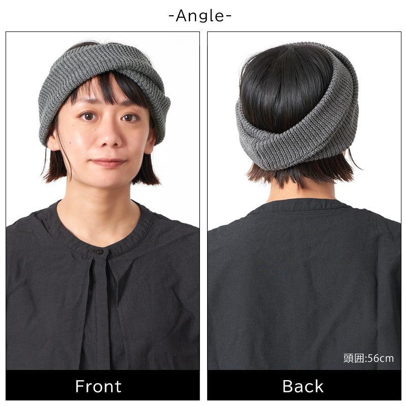 売り切れ【新品未使用】ヘアバンド4 グレーニット編み込み