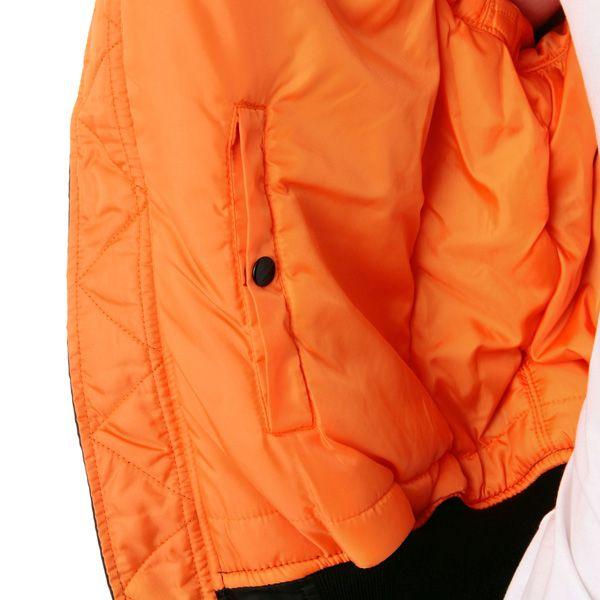 ALPHA INDUSTRIES フライトベスト L ブラック/オレンジ 新着商品｜アルファ インダストリーズ