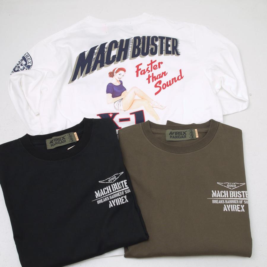 Avirex アヴィレックス アビレックス ピンナップガール Mach Buster T Shirt マッハバスター Hangar1 長袖tシャツ Casual Co Jp 通販 Yahoo ショッピング