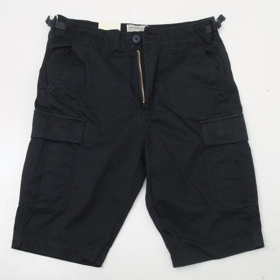 AVIREX アヴィレックス（アビレックス）  6166118-08 FATIGUE SHORTS カーゴショーツ ブラック｜casualcojp｜02