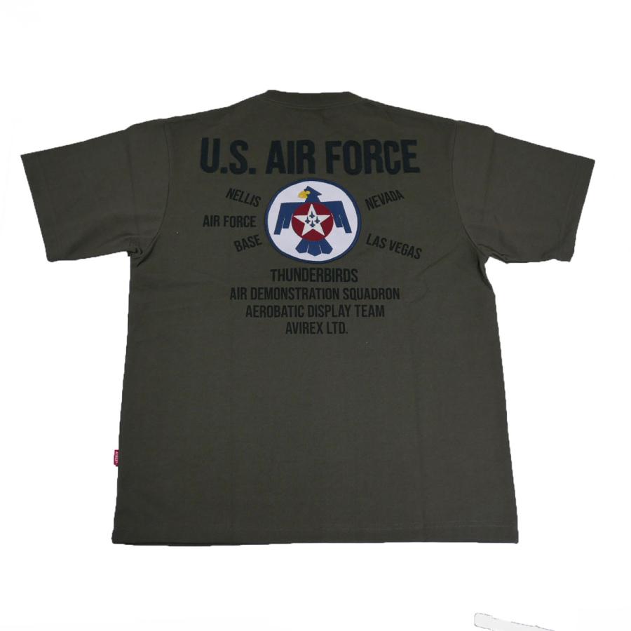 AVIREX アヴィレックス(アビレックス)  783-3134052 USAF THUNDERBIRDS PATCH サンダーバーズ パッチド Tシャツ 半袖Tシャツ｜casualcojp｜10