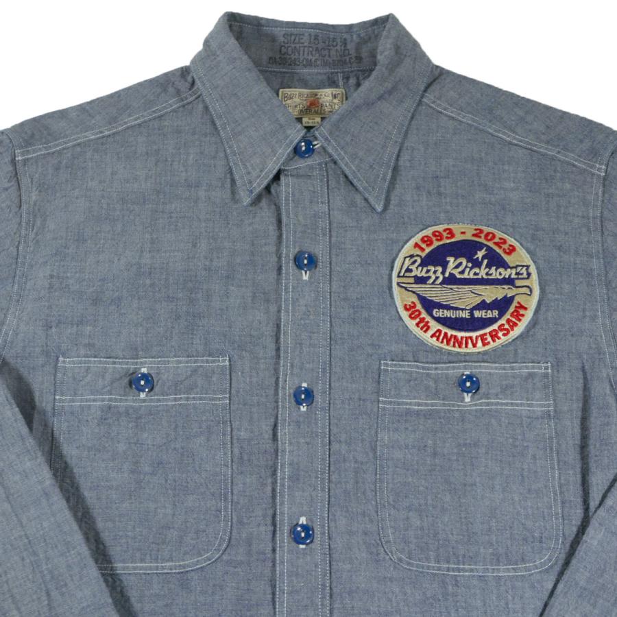 Buzz Rickson's シャンブレーシャツ30thAnniversary BUZZ RICKSON'S BuzzRickson's バズリクソンズ 30th