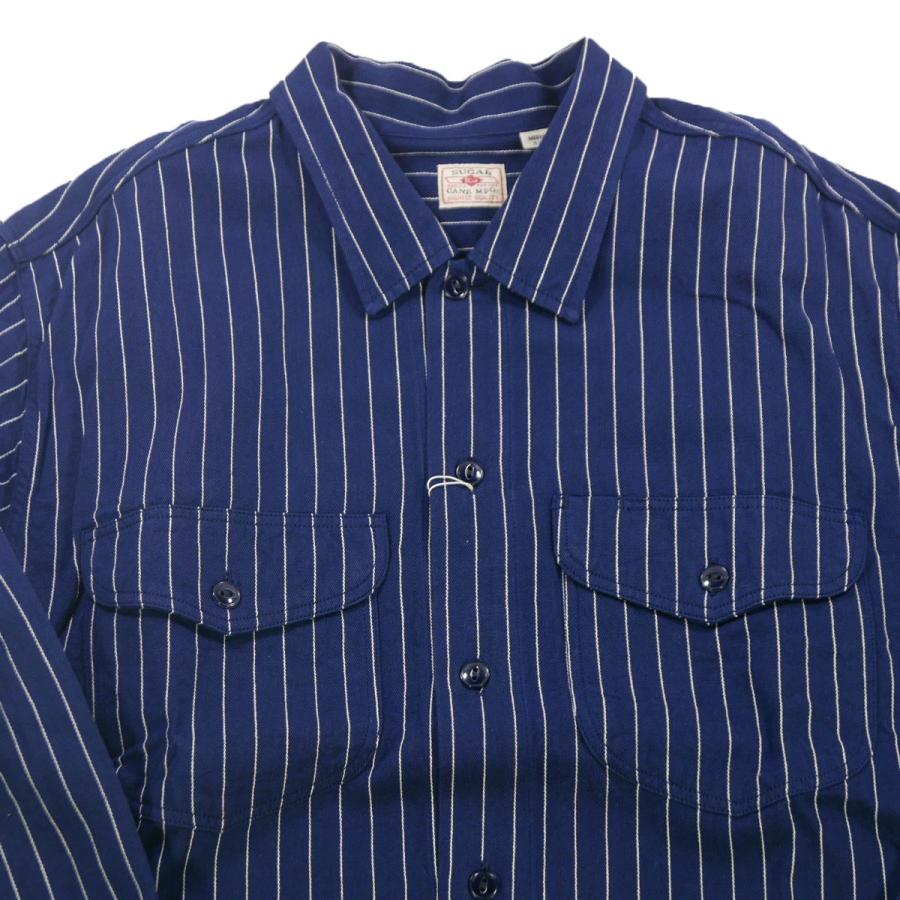 SUGAR CANE シュガーケーン SC28652 コークストライプ長袖ワークシャツ