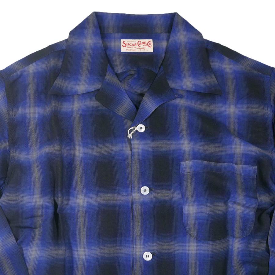 SUGAR CANE CO. SC29120 オンブレチェックシャツ L