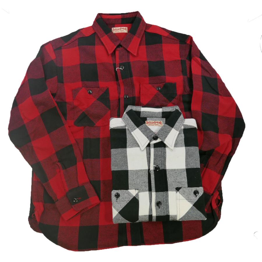 SUGAR CANE シュガーケーン SC29357 長袖ネルシャツ TWILL CHECK WORK