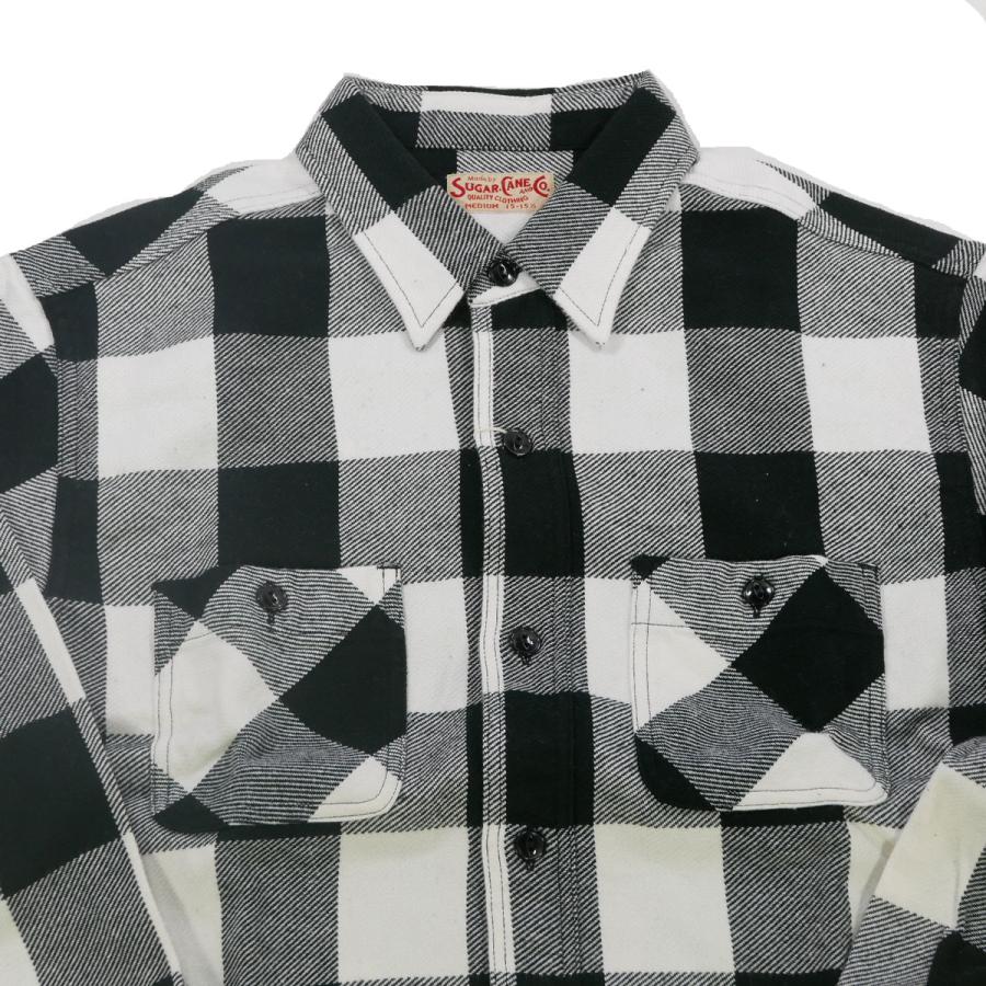 SUGAR CANE シュガーケーン SC29357 長袖ネルシャツ TWILL CHECK WORK