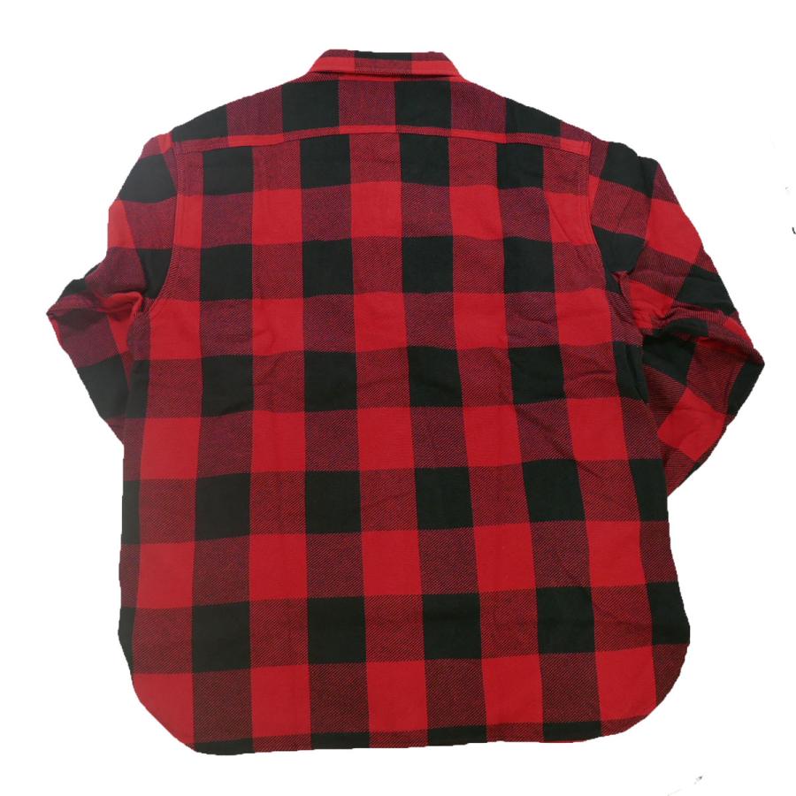 Sugar Cane ネルシャツ Lサイズ　赤黒チェック SUGAR CANE 2024年秋冬新作！ シュガーケーン ネルシャツ Sugar Cane