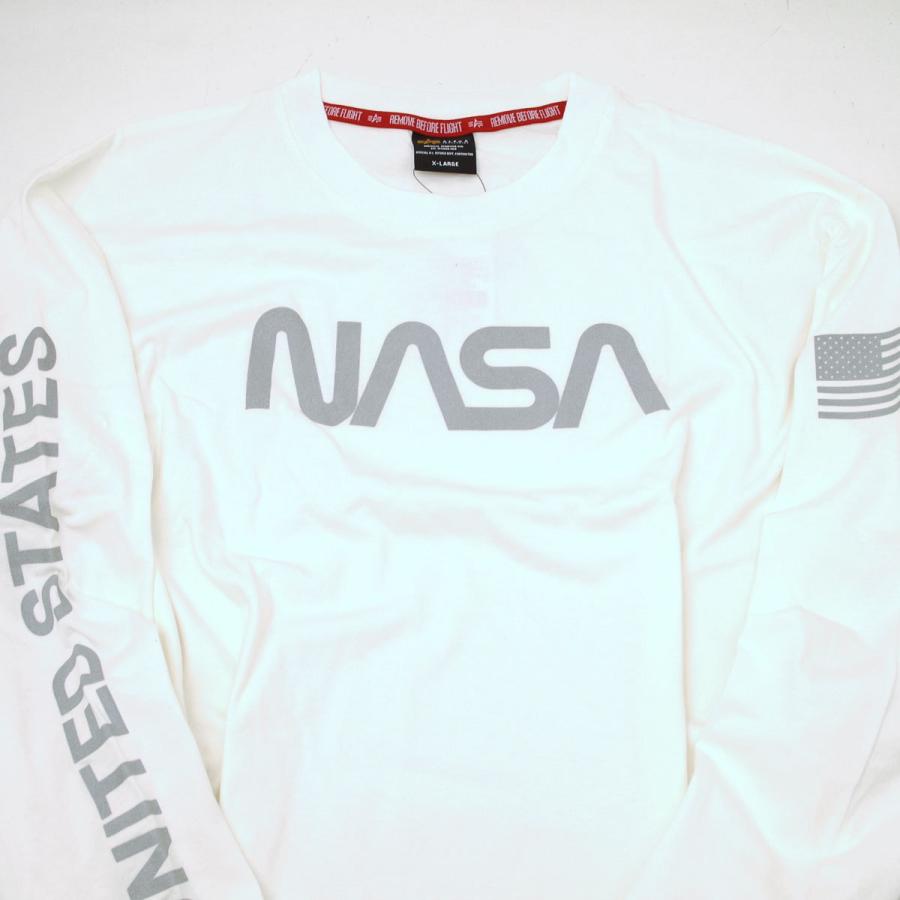 Alpha アルファ TC1432 アルファ×NASA 長袖Tシャツ : tc1432 