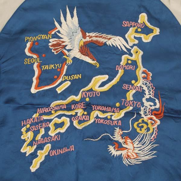 TAILOR TOYO 東洋 TAYLOR TT15277 港商 スカジャン JAPAN MAP × EAGLE