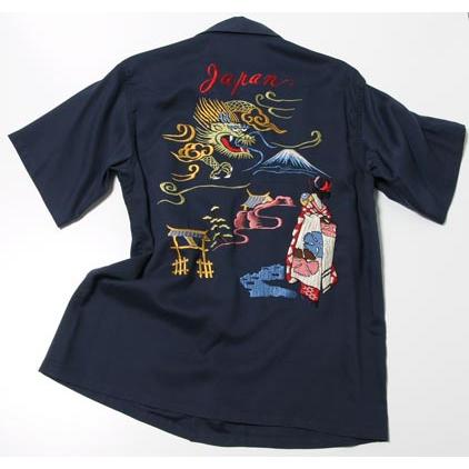 TAILOR TOYO TT33550 DRAGON & MAIKO 半袖スカシャツ（刺繍） : casual