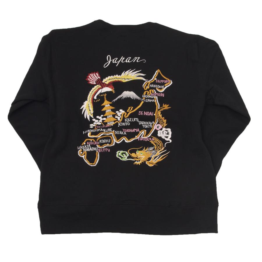TAILOR TOYO テーラー東洋 TT68859 SOUVENIR SWEAT 両面刺繍 JAPAN MAP