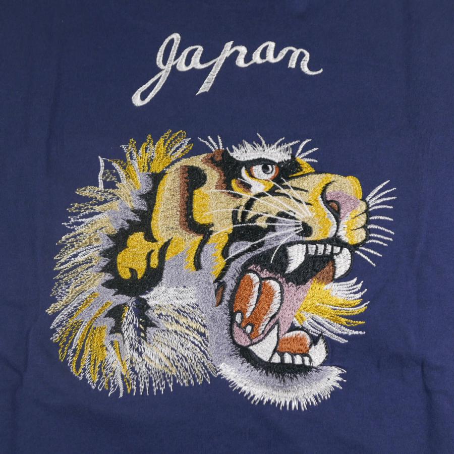 東洋エンタープライズ 刺繍 Tシャツ 虎　イーグル 日本 タイガー　サイズM Lot No. TT79214 / SUKA T-SHIRT EMBROIDERED “TIGER” - TAILOR