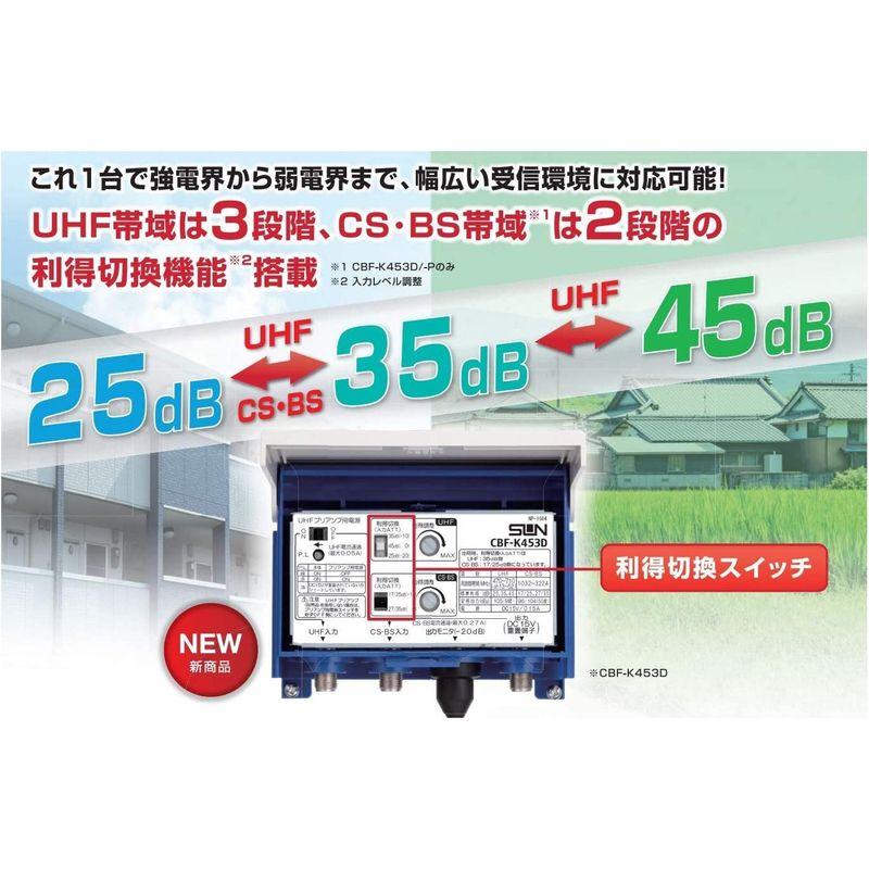 送料0円サン電子 CS・BS・UHFブースタ 電源分離型利得切換式 地デジ対応 4K8K(3224MHz) CBF-K453D-P AV周辺機器 特別価格Benro シングルチューブ 75mm ボウル AL 三脚 (A373T)好評販売中