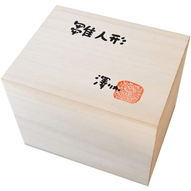 ひな人形 陶雛 澤りか作 (女雛 ウグイス、男雛 黒) お雛様 コンパクト 水洗い可 桐箱入り 陶雛 澤りか作 女雛 ウグイス 男雛 お雛様 コンパクト 水洗い可 桐箱入り