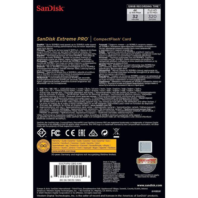 SanDisk Extreme PRO コンパクトフラッシュ 128GB 160MB/s 1067倍速 SDCFXPS-128G-X46 コンパクトフラッシュ 128GB Extreme PRO 160MB/s 1067倍速 SDCFXPS 128G X46 最大 YW1079024766(10075円)
