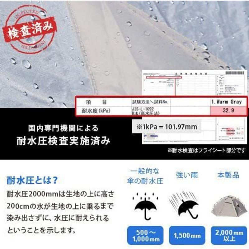 クイックキャンプ ダブルウォール ドームテント ラージ 4人-5人用 QC-HL270 5人用 ダブルウォール ドームテント ラージ 4人 QC HL270