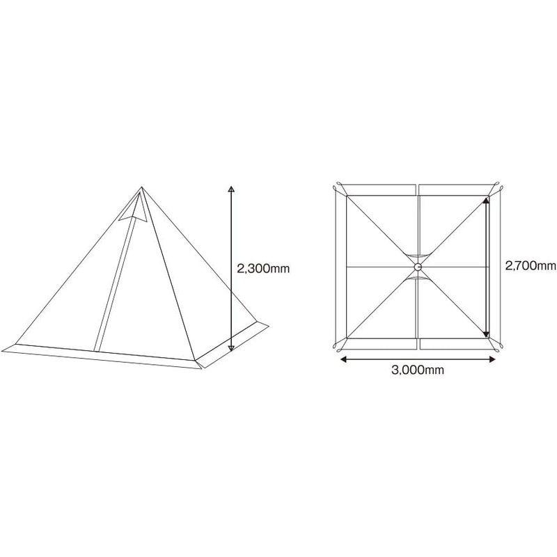 テンマクデザイン ヤリ 3×3 ヤリ 3×3