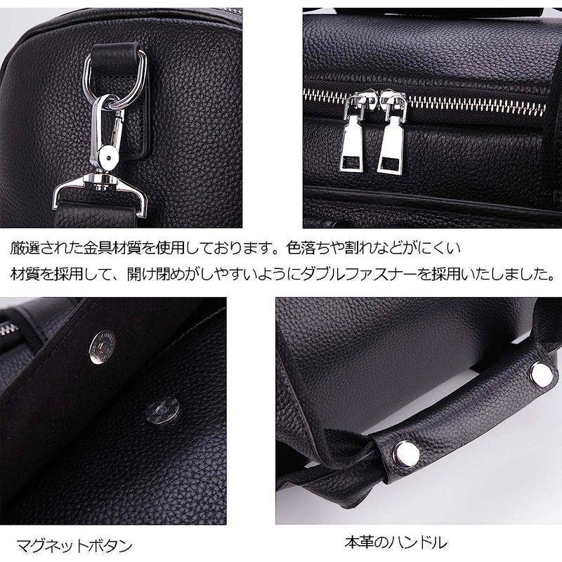 雅革 ボストンバッグ 本革 牛革 2WAY 防水 軽量 大容量 手提げ レザー 出張 旅行 トラベル スポーツ 修学旅行 メンズ ブラック ボストンバッグ 本革 牛革 2WAY 防水 軽量 大容量 手提げ レザー 出張 旅行 トラベル スポーツ 修学旅行 メンズ ブラック