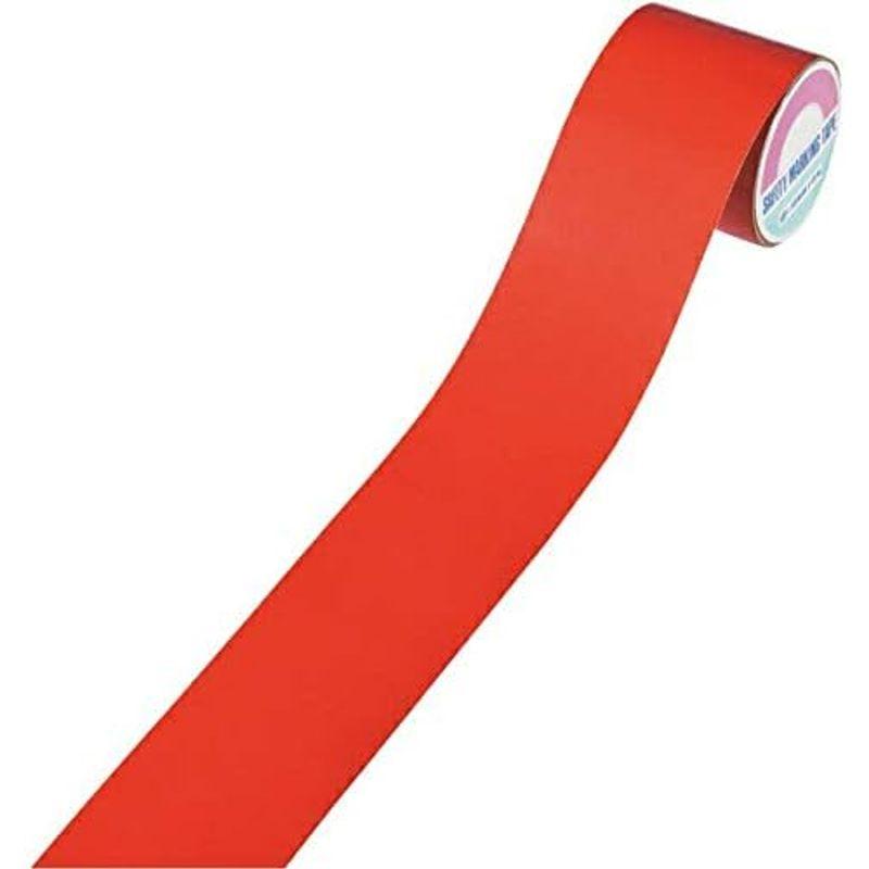 日本緑十字社　粗面用反射テープ　AHT-110R　100mm幅×10m　赤　0.2mm　厚み　319012