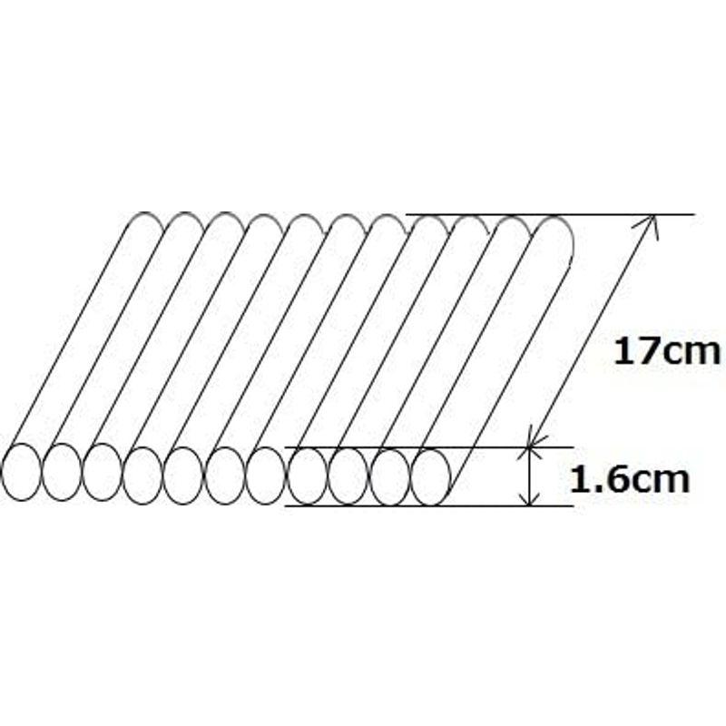 エアマッスル　幅W17cm×太さΦ1.6cm(R-2-16)　エアー緩衝材　衝撃吸　エアクッション材　空気緩衝材　エアーバック　エアパッキン