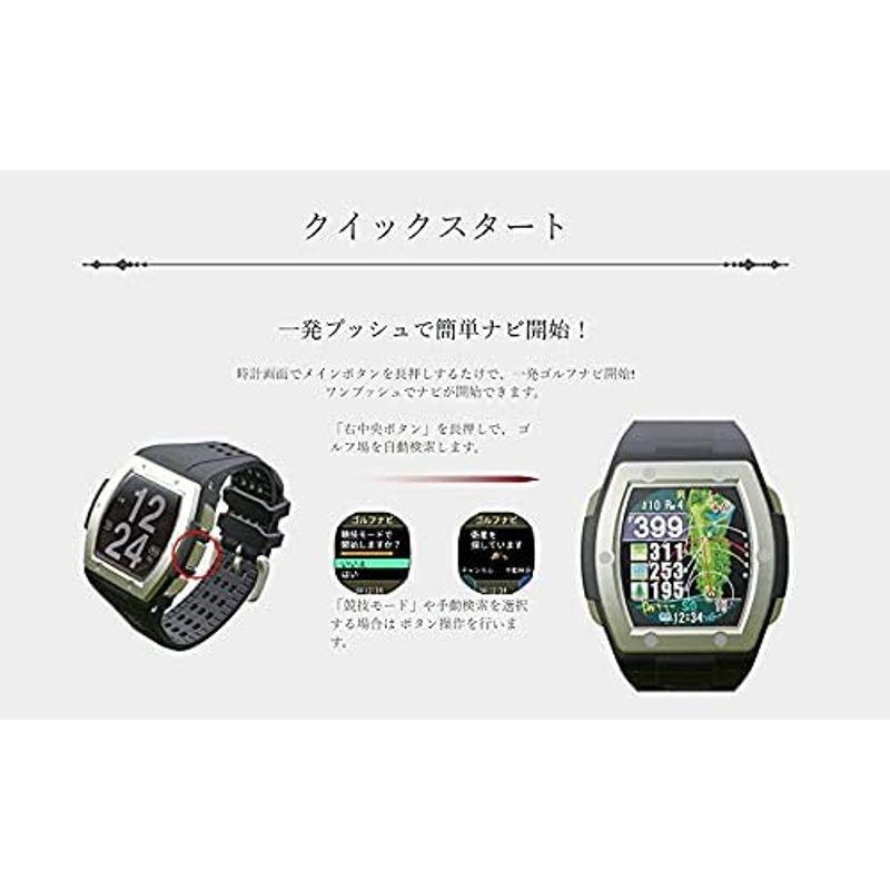 Shot Navi Crest(ショットナビ) ブラック×ブラック GPSゴルフ