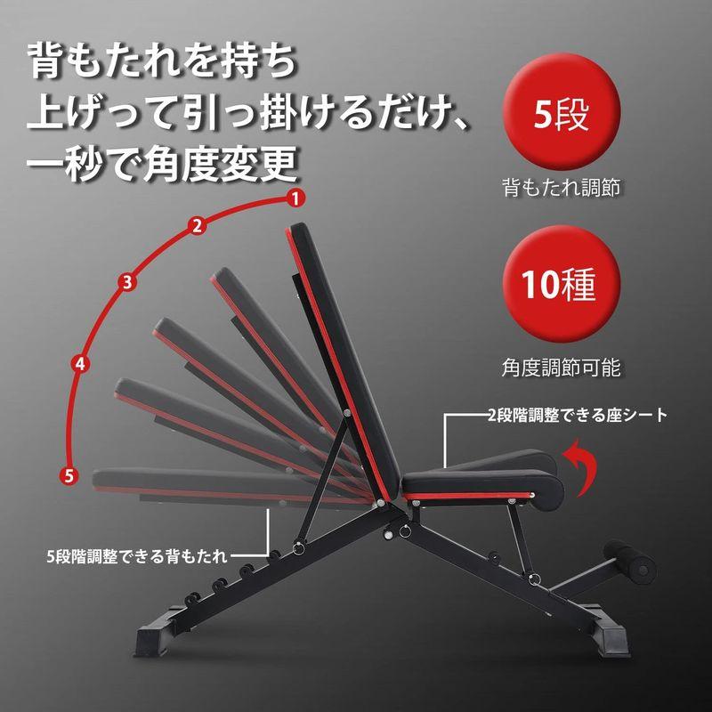 Bongkim トレーニングベンチ インクラインベンチ ダンベル ベ