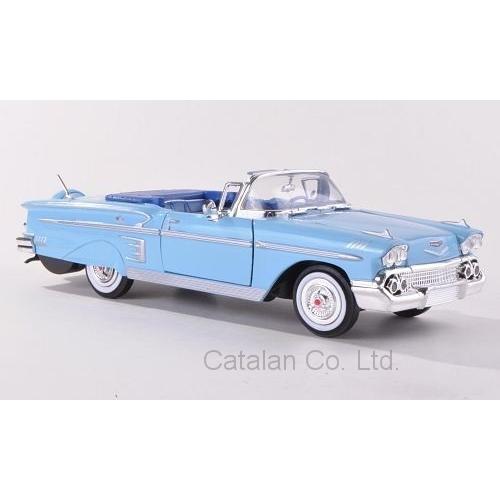 1/24 シボレー インパラ コンバーチブル 水色 ライトブルー Chevrolet