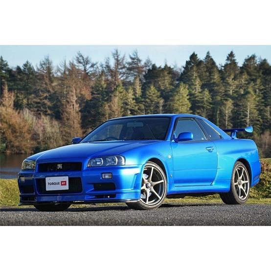 1/24 日産 スカイライン GTR 青 ブルー Welly Nissan Skyline GT-R R34