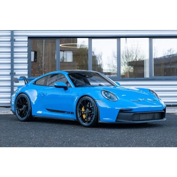 1/18 ポルシェ ブルー 青 Porsche 911 992 GT3 blue Maisto 1:18 梱包