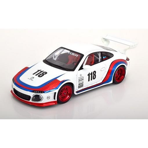 1/18 ポルシェ 白 MCG Porsche 911 997 RWB Old & New white Decorated