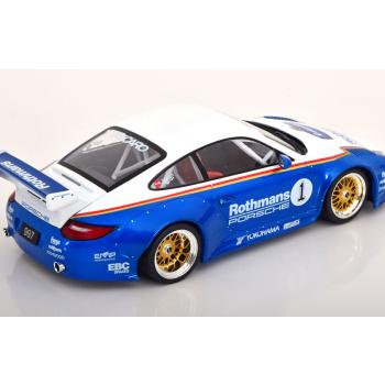 1/18 ポルシェ 青 白 MCG Porsche 911 997 RWB Old & New white