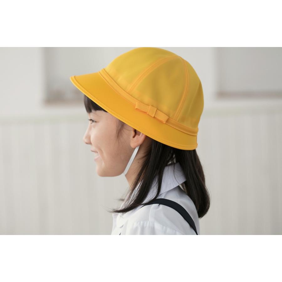 通学帽子 女の子用 メトロ帽 日本製 黄色い帽子 交通安全帽 Catch 