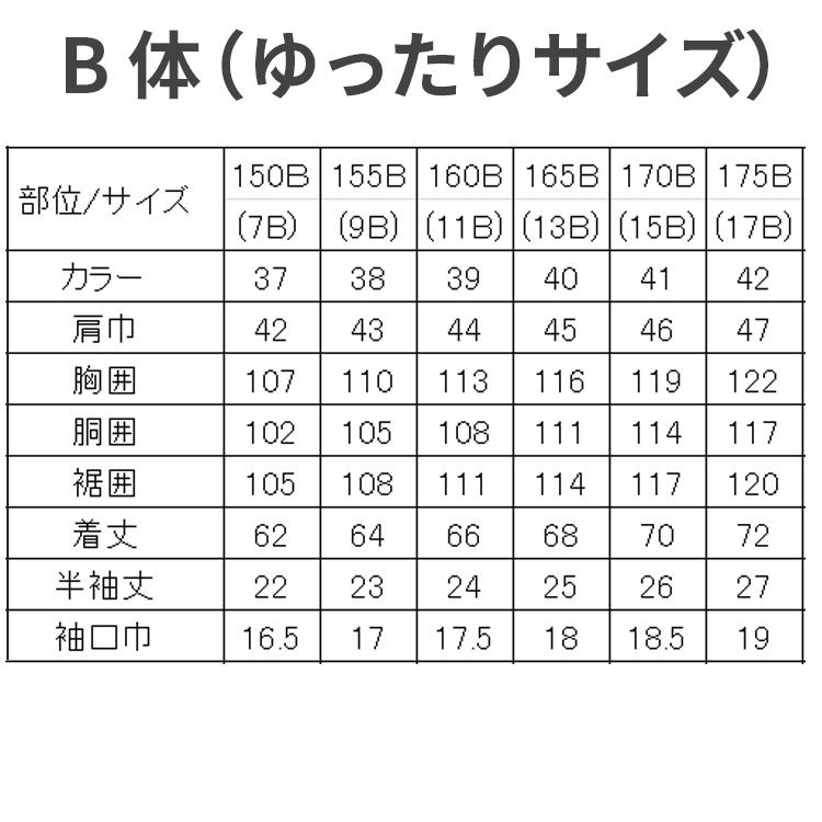 在庫限り/返品不可 スクールシャツ 半袖 女子 ワイシャツ カッター 女の子 ガールズ 半そで 学生服 白 形態安定 ノーアイロン 防汚 抗菌防臭 A体 B体 送料無料｜catchshop｜11