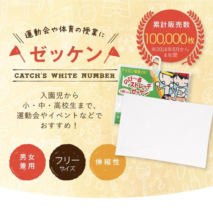 ストレッチゼッケン 水着用 体操服用 アイロン接着 1枚入り 水泳 体育