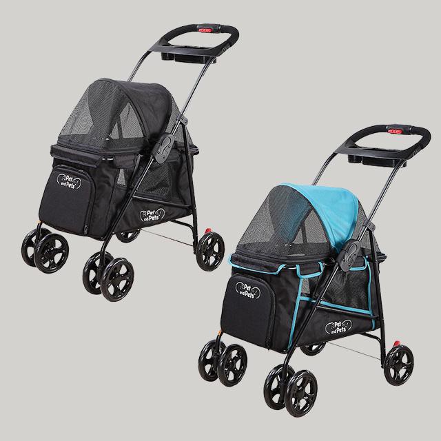 ペットカート 4輪 折りたたみ 耐荷重16kg 猫 犬 petique ペットカート 4輪 折りたたみ 耐荷重16kg 猫 犬 petique