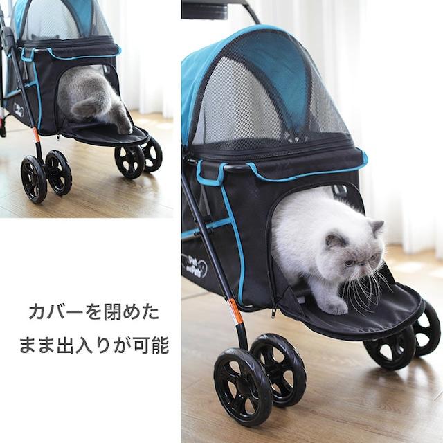 ペットカート 4輪 折りたたみ 耐荷重16kg 猫 犬 petique ペットカート 4輪 折りたたみ 耐荷重16kg 猫 犬 petique