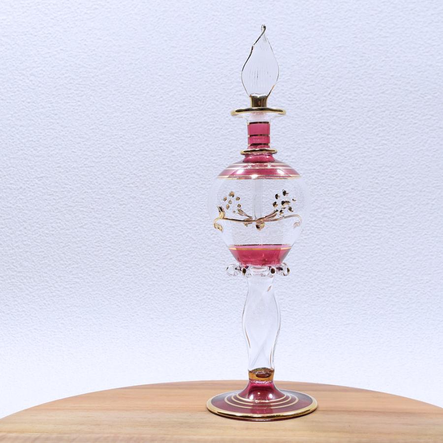 手吹きガラス エジプト香水瓶 H21cm ガラス パフュームボトル おしゃれ かわいい ハンドメイド 1点1点若干ガラスカットデザインが異なります Cathay 通販 Yahoo ショッピング