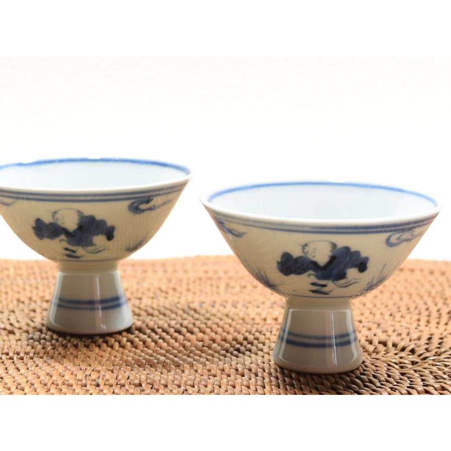 値下げ限界‼️無傷 幕末から明治の盃洗大小2客セット 盃洗 2個セット 値下げ限界‼️無傷 幕末から明治の盃洗大小2客