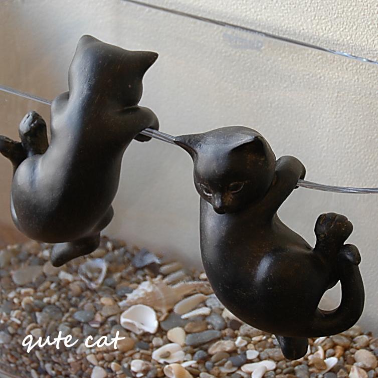 インテリアオブジェ 猫モチーフ かわいいオブジェ 引っ掛け置物
