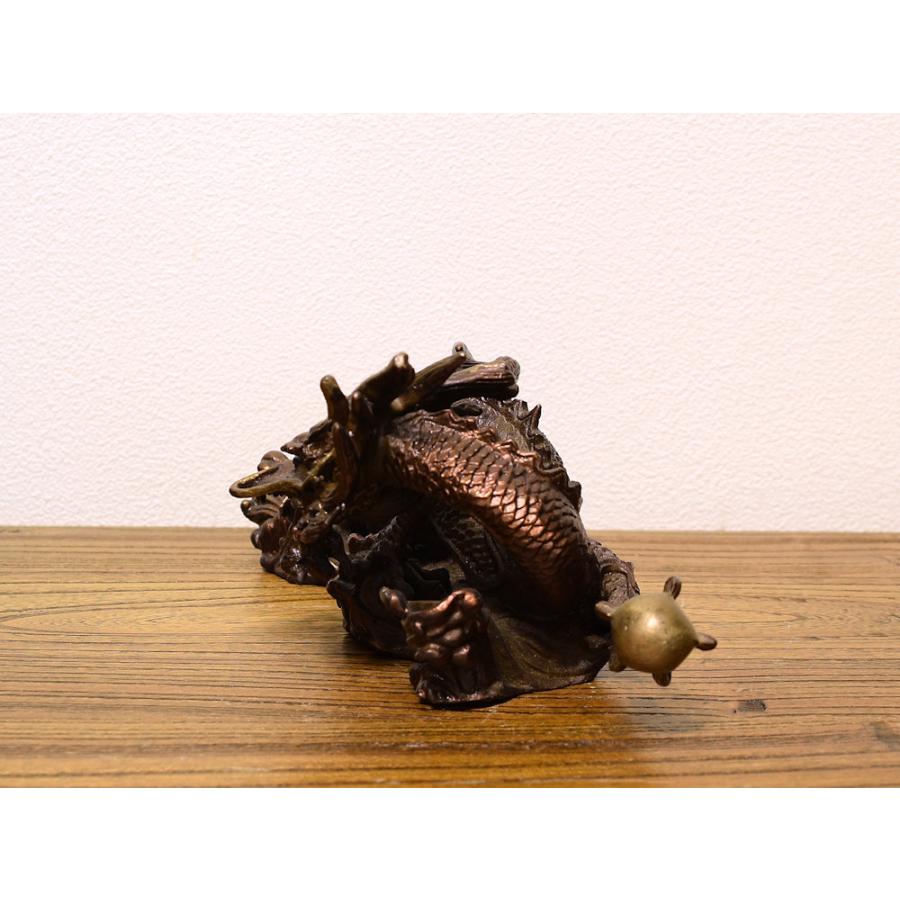 ドラゴンオブジェ シノワズリー 銅器 龍 オリエンタルオブジェ_2