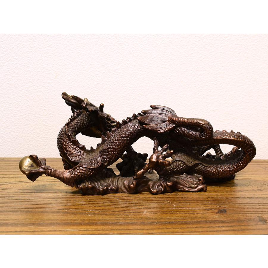 ドラゴンオブジェ シノワズリー 銅器 龍 オリエンタルオブジェ_3