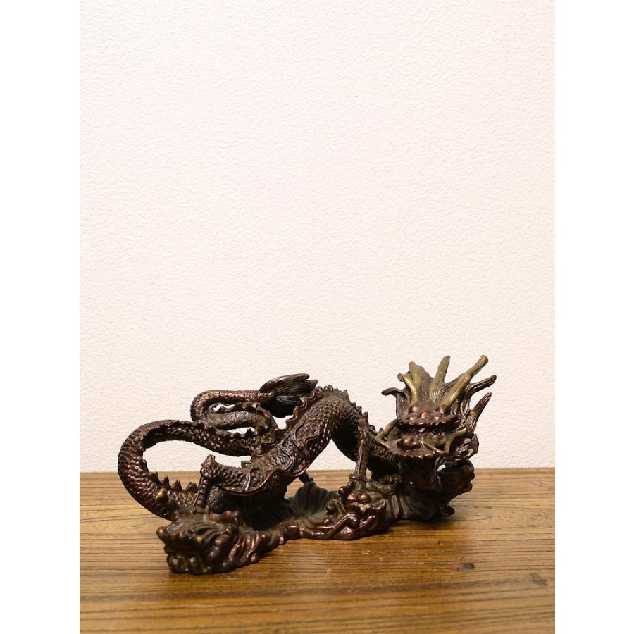 ドラゴンオブジェ シノワズリー 銅器 龍 オリエンタルオブジェ_5