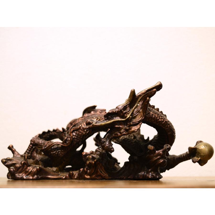 ドラゴンオブジェ シノワズリー 銅器 龍 オリエンタルオブジェ_6