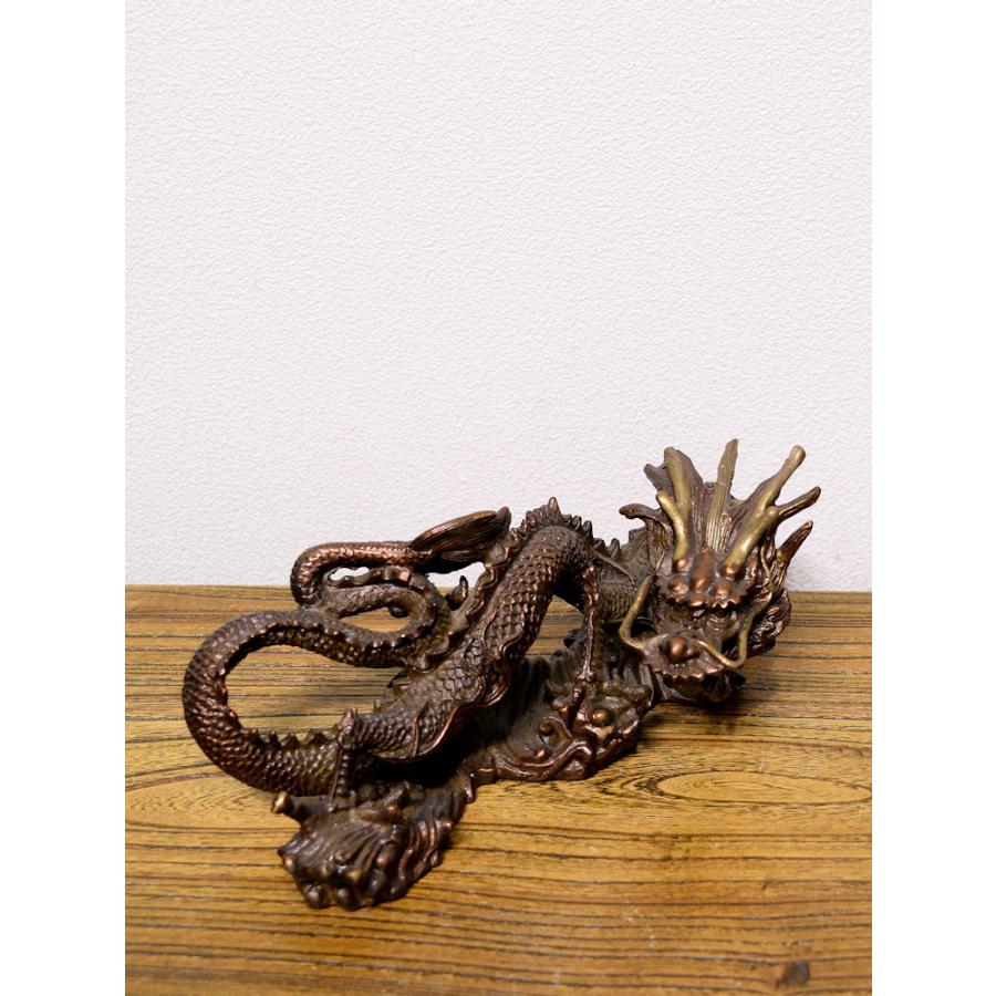 ドラゴンオブジェ シノワズリー 銅器 龍 オリエンタルオブジェ_7