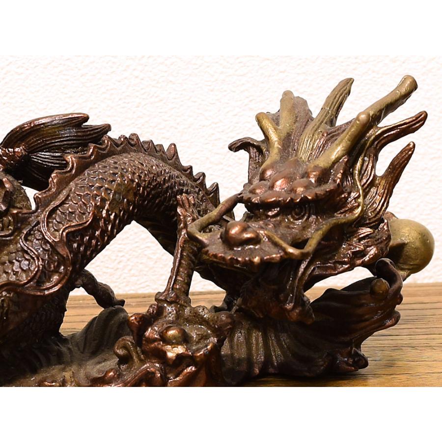ドラゴンオブジェ シノワズリー 銅器 龍 オリエンタルオブジェ_8