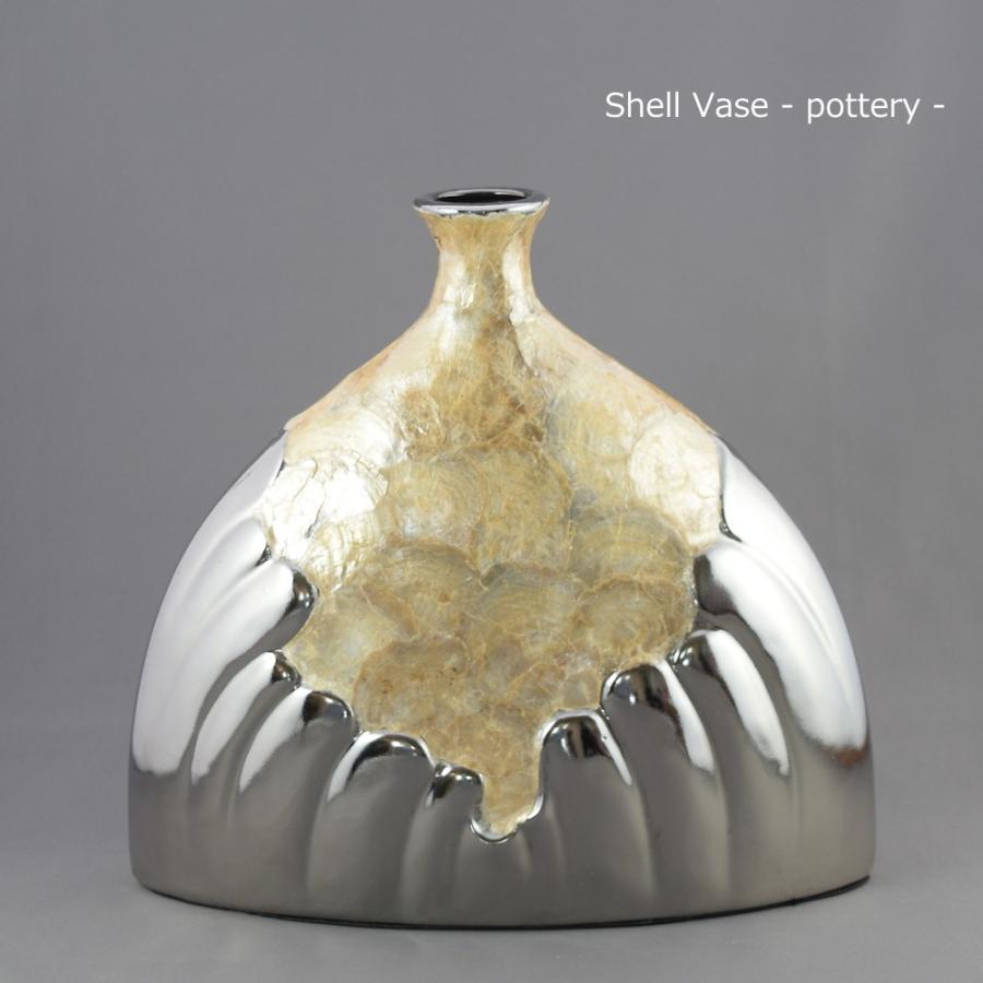 フラワーベース 陶器花瓶 /size：W33xD12xH31cm/ 花器 フラワーポット