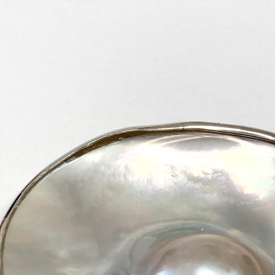 天然石 ペンダント トップ マベパール シルバー : キャセイコーラル